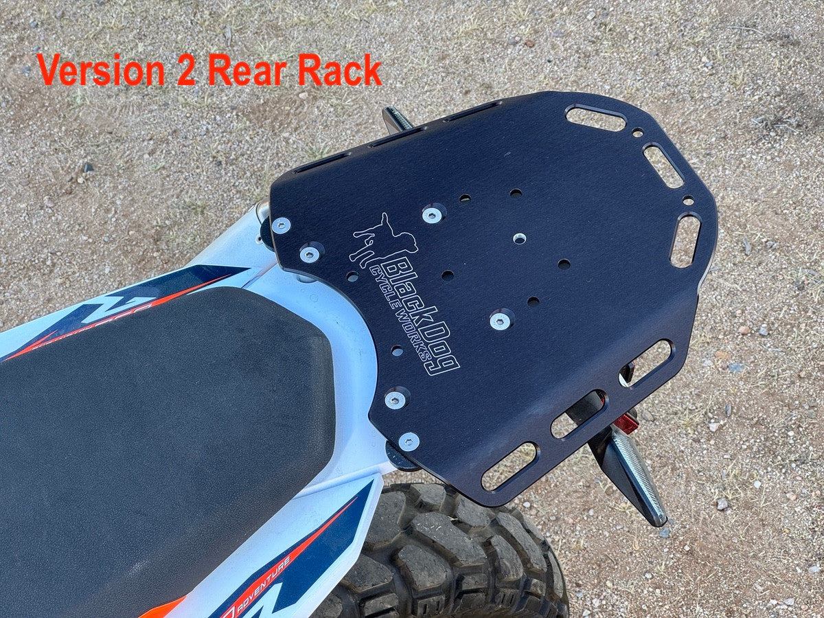 ケースクリーク ダブルバレル ダウンヒル リアサスペンション BDCW Rear Rack V2 for KTM 890 & 790 ADV | Pillion Rack